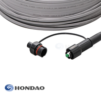 Connecteur étanche FTTH Mini SC, cordon de raccordement à fibre optique extérieur, câble de branchement pré-terminé