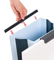 Poubelle murale domestique Poubelle Poubelle Porte d'armoire Poubelle à compost sans couvercle Salle de bain Cuisine