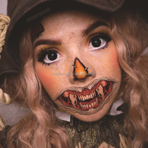 Halloween Prank Makeup Temporary <strong>Tattoos</strong> Sticker for Face <strong>Joker</strong> <strong>Tattoo</strong> Horror Mouth Bleeding Scar Realistic Cosmetic <strong>Tattoo</strong>