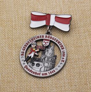 Ensemble de médailles de château en émail découpé en 3D en nickel antique en alliage de zinc personnalisé - Product Image 2