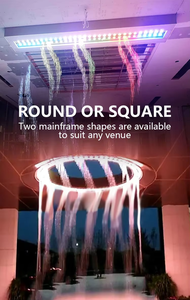 Proyector de Cascada Digital 2026 con Gráficos de Agua y Lluvia, Material de Acero Inoxidable, Aplicaciones para Hoteles, Jardines y Fuentes - Product Image 2