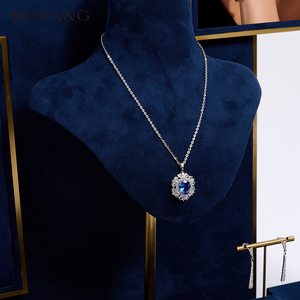 Boyang personnalisé bijoux armoire affichage luxe velours métal bijoux présentoir accessoires - Product Image 4