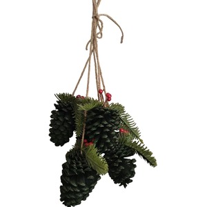 Guirlande avec cônes de pin verts L. 56 CM - Product Image 1