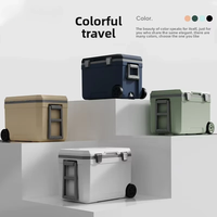 Glacière portable isolée à roulettes pour camping, pique-nique et barbecue, à fixation voiture, vente directe usine