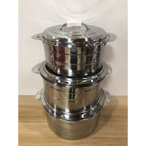 Thép không gỉ nồi súp đôi nhiệt bảo quản phích thực phẩm ấm hơn lẩu thực phẩm ấm hơn soong chậu - Product Image 4