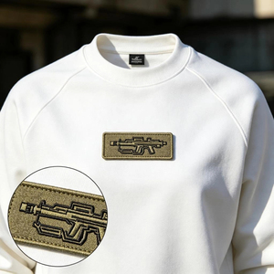 Patch brodé souple avec fixation auto-agrippante, patch personnalisé pour accessoires vestimentaires, service d'usine OEM pour la marque - Product Image 5