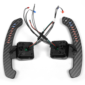 Volant en fibre de carbone de haute qualité avec palettes de changement de vitesse magnétiques pour <span class=keywords><strong>Audi</strong></span> A1, A2, A3, A4, A6, A7, A8, B9 - Product Image 2