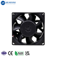 Ventilateur DC 80mm AM8038H48B 80x80x38mm 12V 24V 48V sans balais, ventilateur axial de refroidissement haute vitesse pour alimentation de serveur OEM ODM
