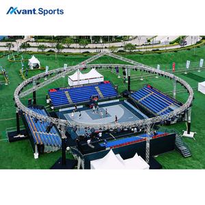 전위 스포츠 FIBA Level1 농구 개폐식 체육관 표백제 모듈식 경기장 좌석 모바일 표백제 텔레스코픽 관람석 - Product Image 3