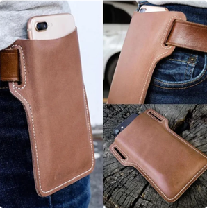 Riñonera de cuero Vintage para teléfono móvil, funda de bucle para hombre, riñonera General, funda para teléfono, funda para teléfono - Product Image 3