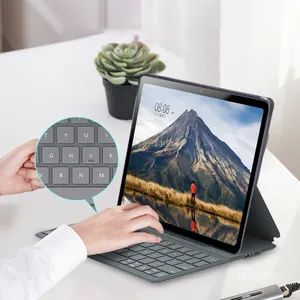 Laudtec Official Original Ledertasche in gleicher Qualität mit integrierter Tastatur Tablet-Hülle für Huawei Matepad 10.4 Cover