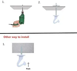 Swag Hook Kit Pflanzen hängendes Hardware-Zubehör Decken haken mit Schraube