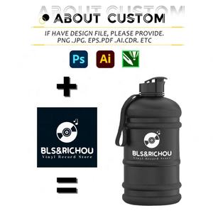 Venta al por mayor de gran capacidad al aire libre con cuerda 2.2L gimnasio botella coctelera de plástico personalizado BPA gratis Fitness botella de agua con logotipo - Product Image 3