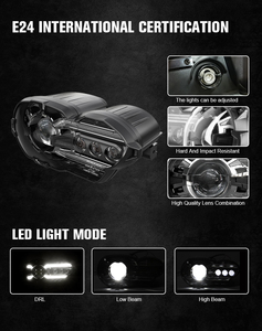 Phare de moto LED E-MARK pour <span class=keywords><strong>BMW</strong></span> <span class=keywords><strong>K1200R</strong></span> 2005-2009 pour <span class=keywords><strong>BMW</strong></span> K1300R <span class=keywords><strong>2010</strong></span>-2013 Adventure, système d'éclairage <span class=keywords><strong>BMW</strong></span> à faisceau scellé - Product Image 3