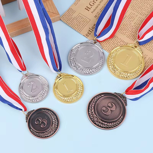 Haute qualité or argent Bronze métal <span class=keywords><strong>prix</strong></span> médailles gagnant récompense compétition de Football <span class=keywords><strong>prix</strong></span> médaille pour le sport - Product Image 2