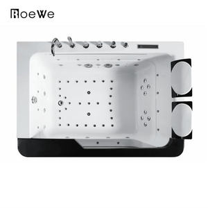 Grande <span class=keywords><strong>baignoire</strong></span> à remous avec cascade, lumière LED, luxe, massage sexuel, baignoires à hydromassage, <span class=keywords><strong>panneau</strong></span> de commande numérique, <span class=keywords><strong>baignoire</strong></span> acrylique pour 2 personnes - Product Image 2