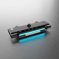 Ensemble de douche chromé de luxe à 4 fonctions avec affichage numérique LED plein écran, corps en laiton et rideau de pluie doux pour appartement (vente en gros)