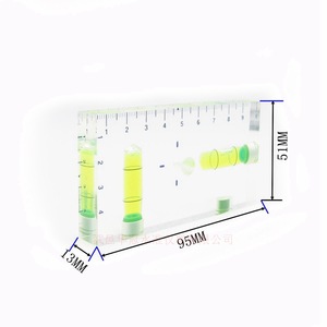 Regla de Nivel Transparente Haccury 3 en 1 con Nivel de Burbuja de Doble Eje para Medición DIY de 0-5m - Product Image 3