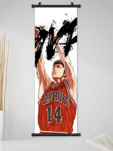 โปสเตอร์ลายบาสเก็ตบอลกีฬาสุดเท่ขนาด25*75ซม. ศิลปะบนผนังสำหรับวัยรุ่นห้องนั่งเล่นตกแต่งแบบการ์ตูนคลาสสิก - Product Image 4