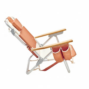 Bestex High Quality Aluminum Heavy Duty Lightweight Reclining Adjustable Straps Folding <strong>Beach</strong> <strong>Chair</strong> with Backpack and Cooler - Product Image 3