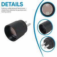 120320 Detector de llama Cad Cell para quemador de aceite, repuesto para Beckett Car-lin Way-ne Honey-well C554A Westwood E81 130367
