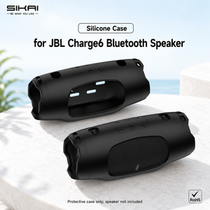 เคสซิลิโคนป้องกันระดับพรีเมียม SIKAI สำหรับ <span class=keywords><strong>JBL</strong></span> <span class=keywords><strong>Charge</strong></span> 6 ฝาครอบกันกระแทกพร้อมดีไซน์รูสำหรับสายคล้อง ฝาครอบนุ่มกันลื่น - Product Image 1
