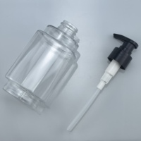 Bouteille de lotion de lavage corporel en plastique de luxe de 300ml pompe douce au toucher pour emballage de shampooing revitalisant