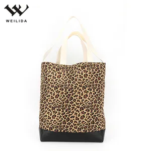 Borsa da donna Casual a tracolla con stampa leopardata borsa in pelle scamosciata da donna trapuntata borsa alla moda con cerniera personalizzata di ultima moda