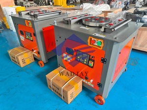 Dobladora de barras de acero al carbono semiautomática WADJAY con motor y PLC - Product Image 3