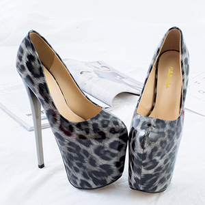Zapatos de tacón alto para mujer, tacones de plataforma de 19 cm, Stiletto Sexy, para noche, fiesta, <span class=keywords><strong>Club</strong></span>, leopardo, nuevo diseño - Product Image 4