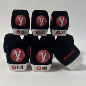 Microphones OEM Unflock, éponge triangulaire, forme carrée, housse en mousse pour micro, logo personnalisé - Product Image 1