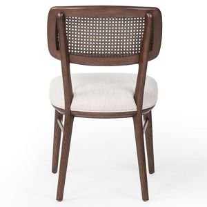 Natural Wood Cane Back <b>Dining</b> <b>Chair</b> Solid Oak Frame Handwoven Rattan Backrest Modern Farmhouse Restaurant Kitchen Seating - Product Image 5