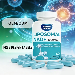 <span class=keywords><strong>Suplementos</strong></span> Dietéticos NAD+ OEM/ODM con Cúrcuma, Promueven la Longevidad, Energía Celular, Envejecimiento Saludable, Cápsulas Sin Gluten - Product Image 1