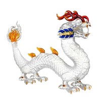 Ensemble de carafes à vin en verre borosilicate moderne, transparent, durable, créatif et élégant, en forme de dragon, 1000-1200 ml