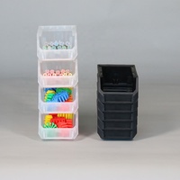 Bacs de rangement empilables et suspendables en plastique Guanyu à ouverture frontale pour outils, vis, attaches, stockage et manutention de marchandises