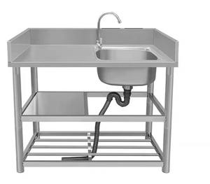 VICTORY KITCHEN 1 Bassin Gauche Simple Bol Égouttoir Offre Spéciale 304 Éviers En Acier Inoxydable Hôtels Restaurants Origine Chine - Product Image 5