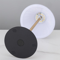 Lampe de table LED moderne rechargeable, corps en fer, flexible, écologique, commande tactile, sans fil, alimentée par batterie, veilleuse de luxe