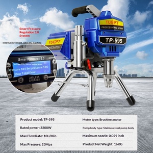 Machine de pulvérisation de <span class=keywords><strong>peinture</strong></span> sans air haute pression TUGPT 595 haute puissance <span class=keywords><strong>pour</strong></span> revêtement imperméable des structures en acier et <span class=keywords><strong>peinture</strong></span> au latex - Product Image 6