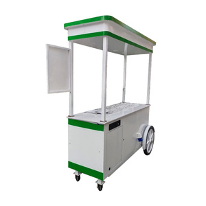 Snack Outdoor Hot Dog <strong>Ice</strong> Cream Trolley Coffee Push Cart - Product Image 1
