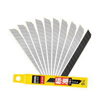 Lames de couteau utilitaire japonaises TAJIMA LB30H 9mm, acier SK120, angle d'affûtage en 2 étapes, type A, lames de remplacement, 10 pièces/paquet