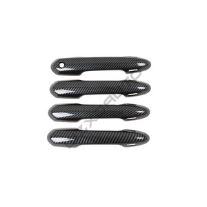 WZXD Carbon Car <b>Door</b> Handle Cover With Smart <b>Sensor</b> Smart Hole Handles Trim Accessories for Land Cruiser LC300 2022 2023 - Product Image 1