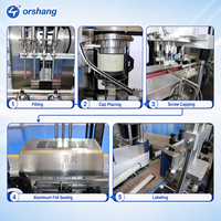 Nouvelle machine de remplissage automatique de liquides 2026 avec bouchage, scellage et étiquetage pour bouteilles de 200 ml, 400 ml, 500 ml, nettoyage en un seul geste