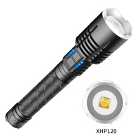 Nouveau Style XHP120 LED Power Display Zoomable étanche USB Rechargeable lampe de poche taschenlamp lampe de poche LED