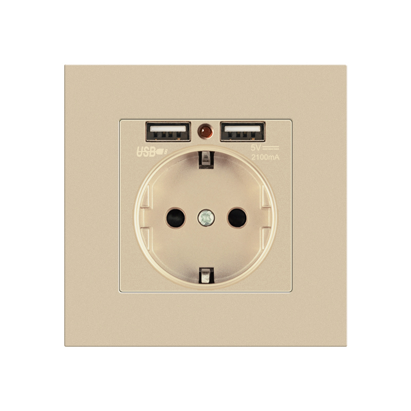 Champagne Or-prise EU+2USB