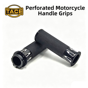 Empuñaduras huecas de 25MM para motocicleta Harley 883 XL1200, empuñaduras antideslizantes de aluminio para manillar, color negro - Product Image 6