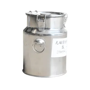 Stainless steel household milking tank Food grade sealed thickened tea bucket