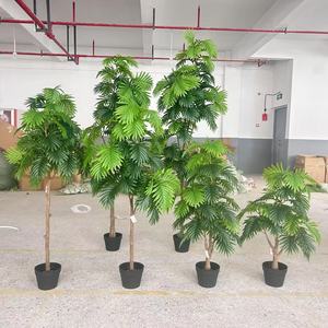高品質な人工ヤシの木の鉢植え、シミュレーショングリーンヤシの葉、ホテル、自宅、オフィス、結婚式の装飾 - Product Image 4