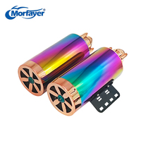 Lecteur MP3 Bluetooth pour moto, 3 couleurs, étanche, avec haut-parleur stéréo, radio FM et simulateur de son, système audio