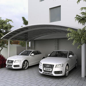 Abri de <span class=keywords><strong>voiture</strong></span> en polycarbonate à prix réduit, auvent de <span class=keywords><strong>garage</strong></span> en métal pour le stationnement des voitures, auvent en aluminium - Product Image 5