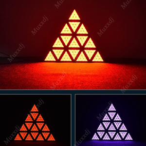 Muxxdj 16x30W + 576x0.3W RGB cổ tam giác ánh sáng rdm đặc biệt dẫn Retro ánh sáng sân khấu - Product Image 6